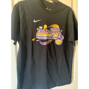 Nike NBA Los Angeles Lakers Loose Fit Black T-Shirt S